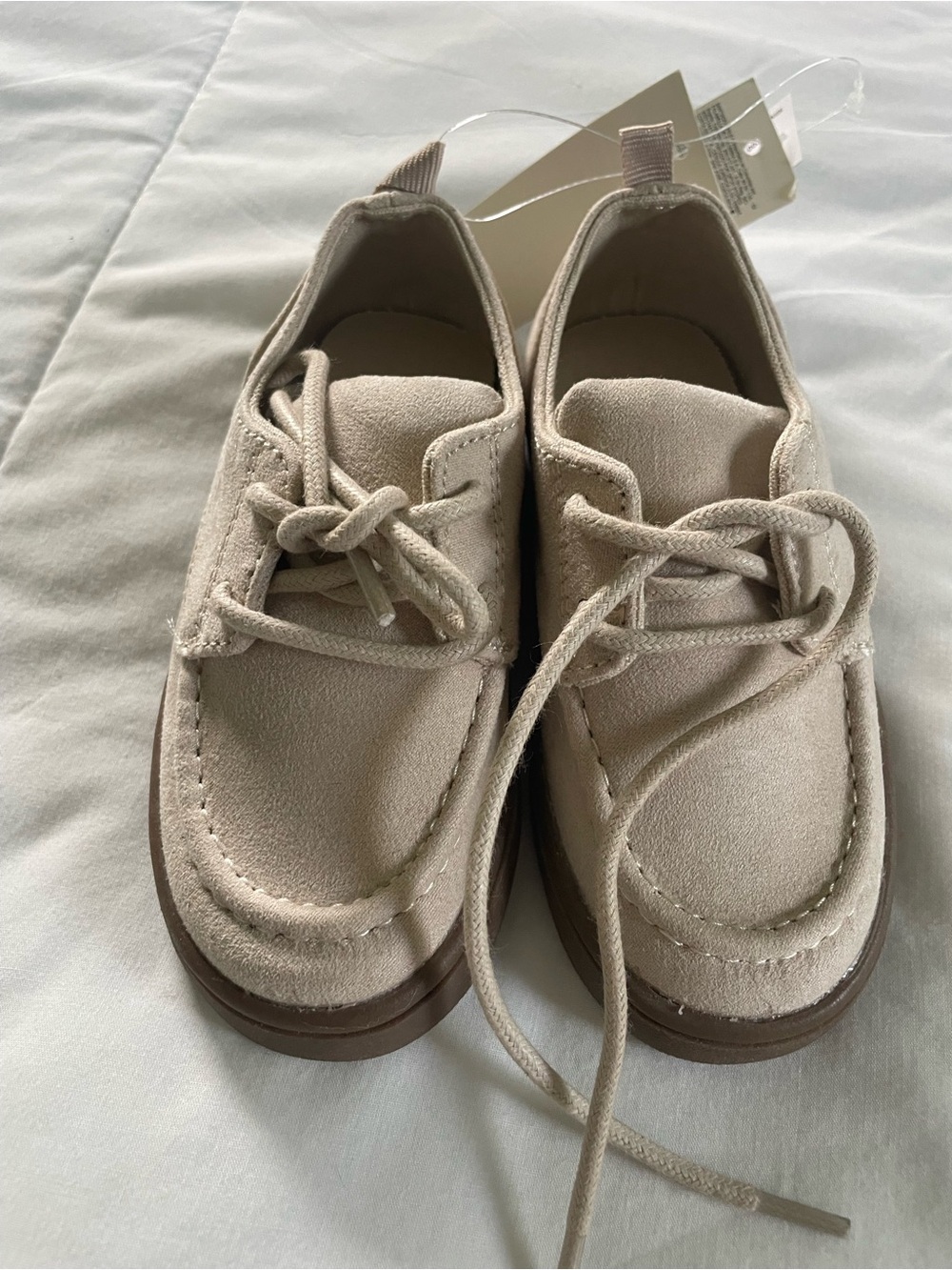 Baby GAP Cream Suede Dress Shoes